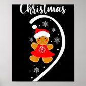 Merry Xmas Matching Christmas Pajama Black Crew Ne Poster (Vorne)