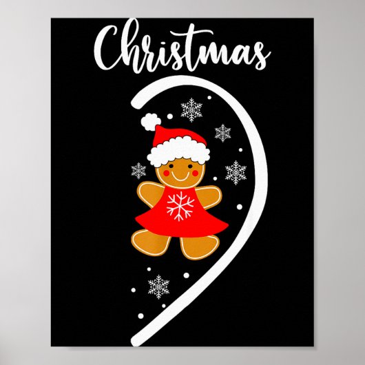 Merry Xmas Matching Christmas Pajama Black Crew Ne Poster (Vorne)