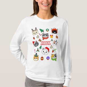 MERRY XMAS, Meowy Catmas Tree, Cat Christmas Gesch T-Shirt