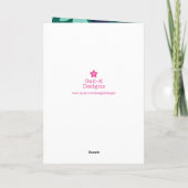 Merry Xmas Moderne botanische Weihnachten (Rückseite)