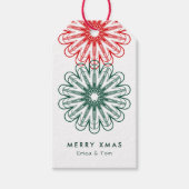 Merry Xmas moderner Minimalismus Geschenkanhänger (Vorderseite)