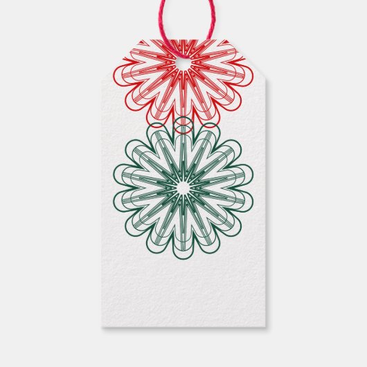 Merry Xmas moderner Minimalismus Geschenkanhänger (Rückseite)