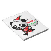 "MERRY XMAS" PANDA BEAR SANTA NOTIZBLOCK (angewinkelt)