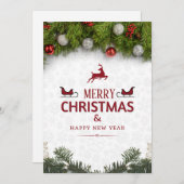 Merry Xmas Postcard Feiertagskarte (Vorne/Hinten)