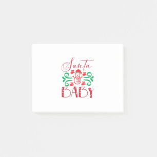 Merry Xmas Santa Baby Post-it Klebezettel