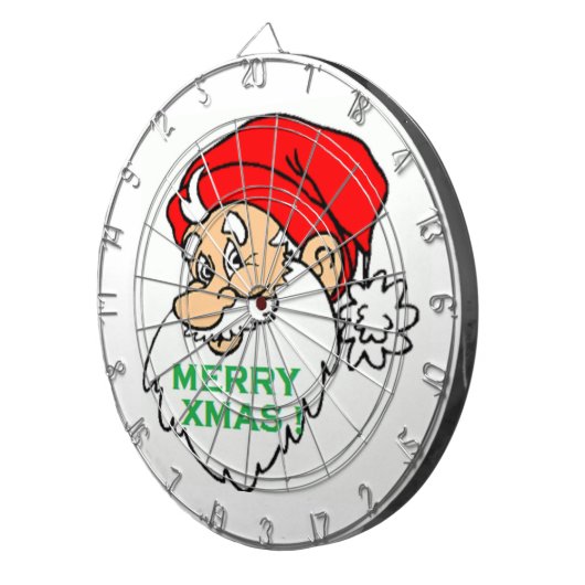 "MERRY XMAS" SANTA DARTSCHEIBE (Vorderseite rechts)