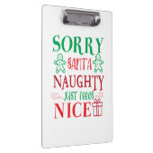 Merry Xmas Santa Fees Nice Klemmbrett (Rechts)