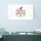 Merry Xmas Santa Hates Me Banner (Messeveranstaltung)