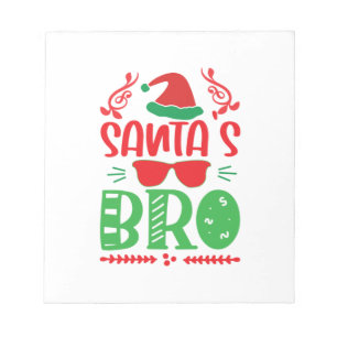 Merry Xmas Santas Brother Notizblock