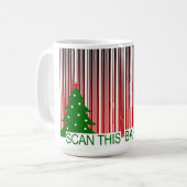 MERRY XMAS : Scannen Sie diesen Strichcode Kaffeetasse (Vorderseite Links)