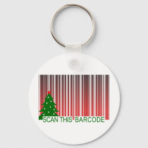 MERRY XMAS : Scannen Sie diesen Strichcode Schlüsselanhänger