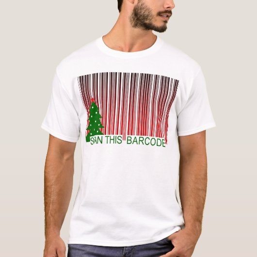MERRY XMAS : Scannen Sie diesen Strichcode T-Shirt (Vorderseite)