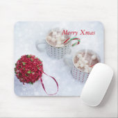 Merry Xmas - Schokolade auf dem Schnee Mousepad (Mit Mouse)