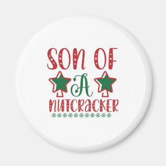 Merry Xmas Sohn eines Nutcracker Magnet