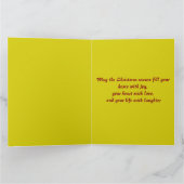 Merry Xmas tanzendes Owl Karte (Innenseite)