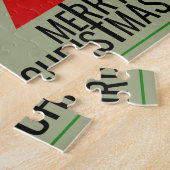 MERRY XMAS TREE TRIANGLE SHAPPE CHRISTMAS STRUMPF PUZZLE (Seite)