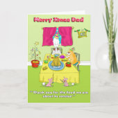 Merry Xmas Vater Feiertagskarte (Vorderseite)