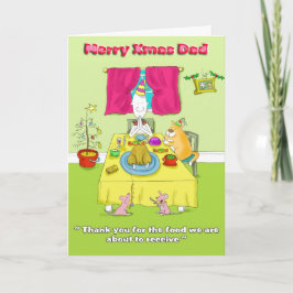 Merry Xmas Vater Feiertagskarte