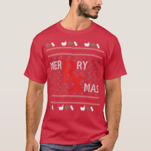Merry Xmas Weihnachts-Apotheker Ugly Pharmacy Tec T-Shirt