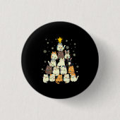 Merry Xmas Weihnachtsbaum Button (Vorderseite)