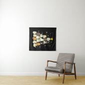 Merry Xmas Weihnachtsbaum Wandteppich (Beispiel (Horizontal))