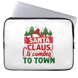 Merry Xmas Weihnachtsmann kommt Laptopschutzhülle