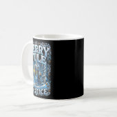 Merry Yule And Happy Solstice Mystic Winter Quote Kaffeetasse (Vorderseite Links)