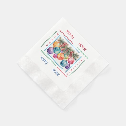 Merry Zuhause Paper Napkin Serviette (Ecke)