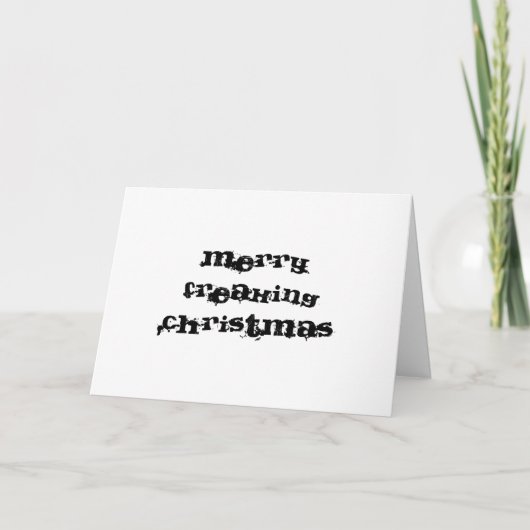 MerryFreakingChristmas Feiertagskarte (Vorderseite)