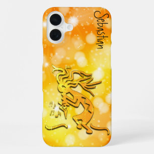 Merrymaker Kokopelli Noten Custom Name iPhone 16 Plus Hülle