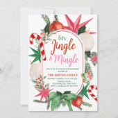 Merrymaking Jingle und Mingle Weihnachts-Party Einladung (Vorderseite)