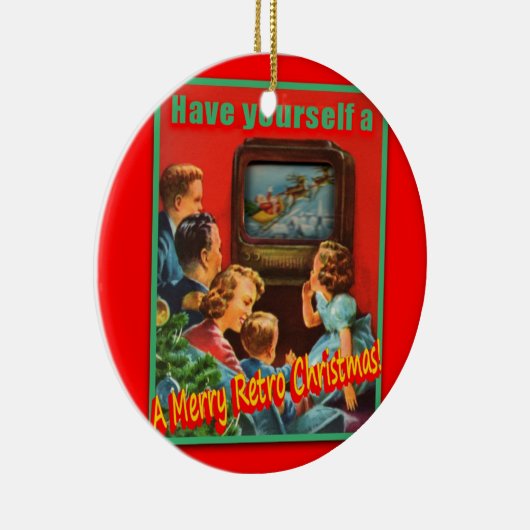 MerryRetroChrmsTV-KERAMIK runde Verzierung Keramikornament (Rechts)