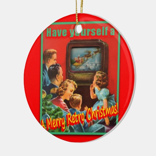 MerryRetroChrmsTV-KERAMIK runde Verzierung Keramikornament (Links)