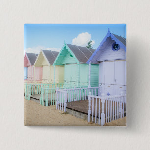 Mersea Insel-Strand-Hütten Button