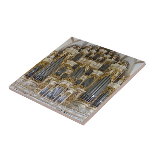 Merseburg Pfeifenorgel trivet Fliese (Seite)