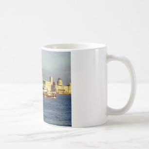 Mersey-Fähre u. Liverpool-Ufergegend Kaffeetasse