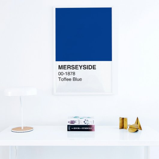 Merseyside Toffee Blue - Vollbreite Poster