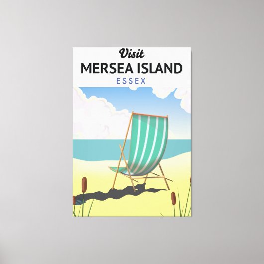 Mersia Insel Essex Reiseplakat Leinwanddruck (Vorderseite)