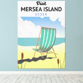 Mersia Insel Essex Reiseplakat Leinwanddruck (Insitu (Holzboden))