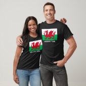 Merthyr Tydfil Wales Welsh Flag Baner Y Ddraig Goc T-Shirt (Unisex)