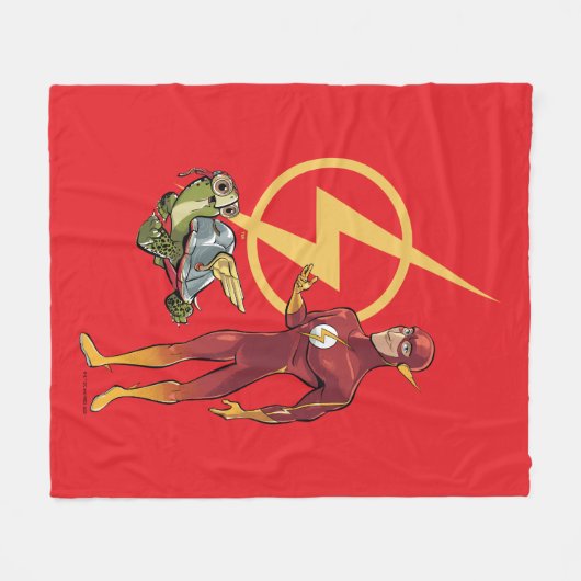 Merton und der Flash Fleecedecke (Vorderseite (Horizontal))