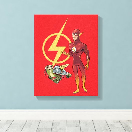 Merton und der Flash Leinwanddruck (Insitu (Holzboden))