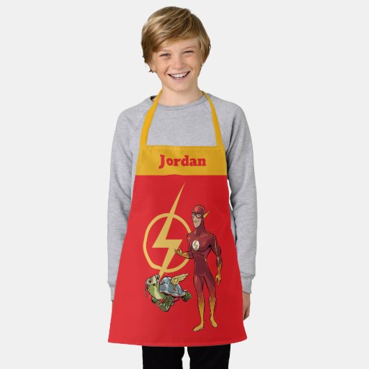 Merton und der Flash Schürze (Getragen)