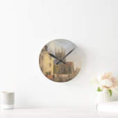 Merton Uni, Oxford, 1771 (Öl auf Leinwand) Runde Wanduhr (Zuhause)