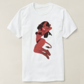 Meru The Succubus Niedlich Trendy Stiker-Bad Girl T-Shirt (Design vorne)