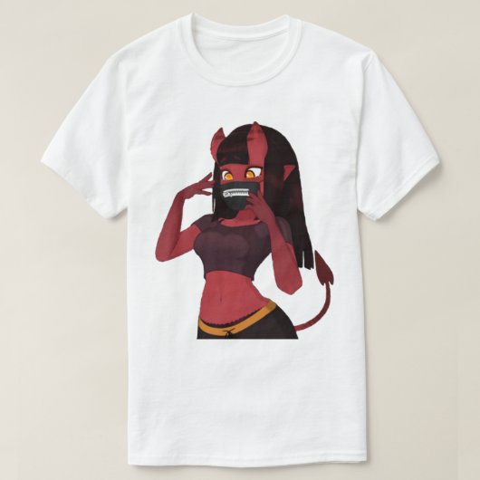 Meru The Succubus trendige Girl T-Shirt (Design vorne)