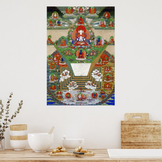Meru und das buddhistische Universum Poster (Küche)