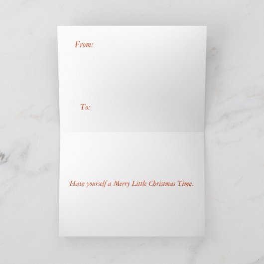 Mery Christma Geschenkkarte Feiertagskarte (Innenseite)