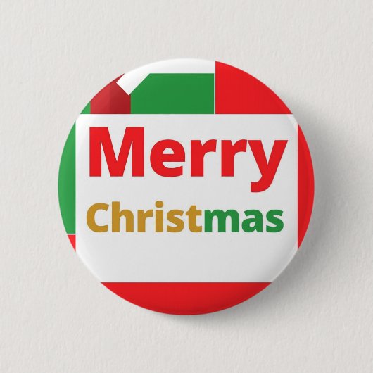 Mery christmas celebration design on button (Vorderseite)