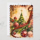 Mery Christmas Grußkarte Feiertagskarte (Rückseite)